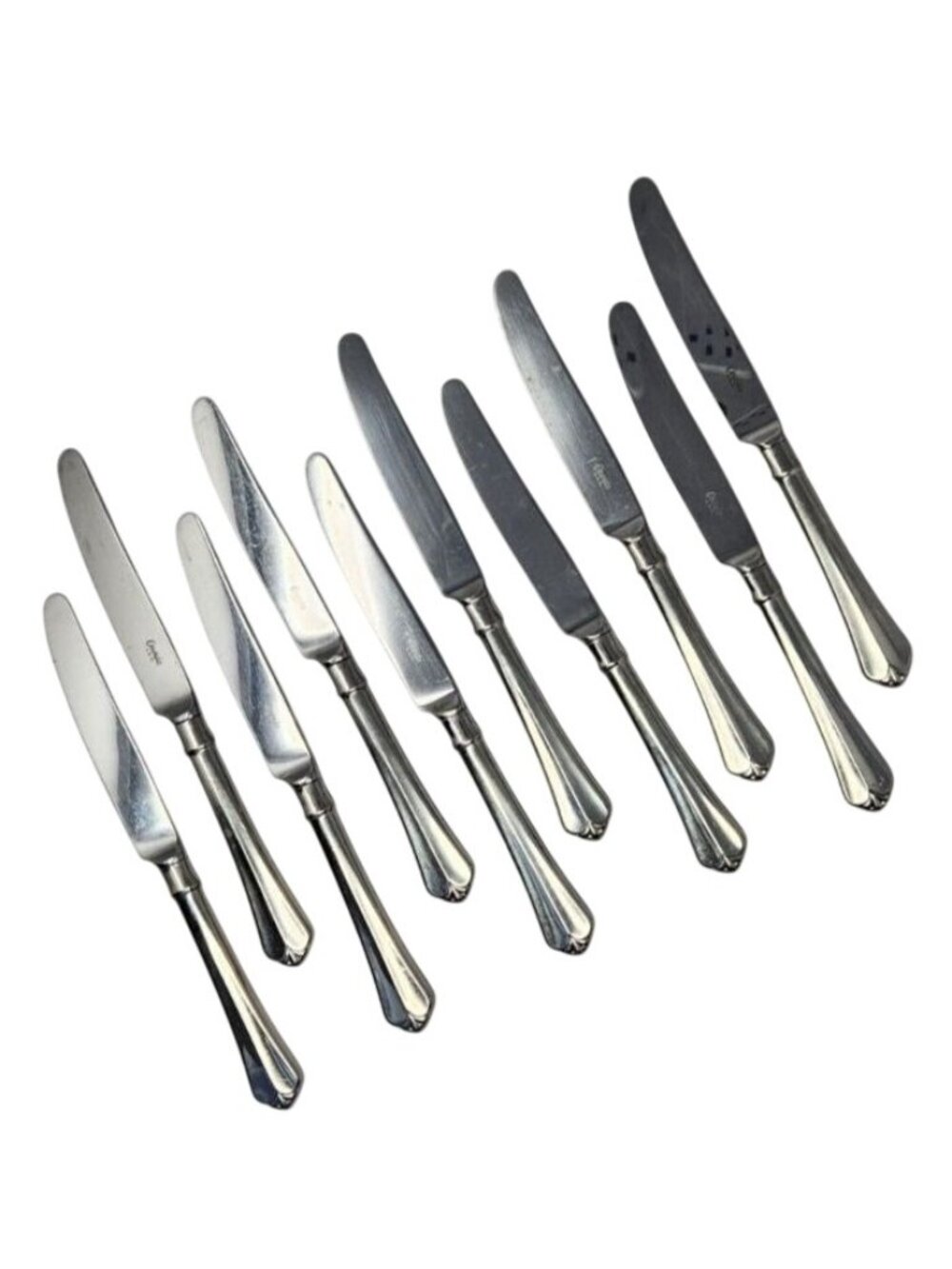 10 Dinner‎ Knives - Oneida Julliard Glossy Stainless Flatware USA Made
